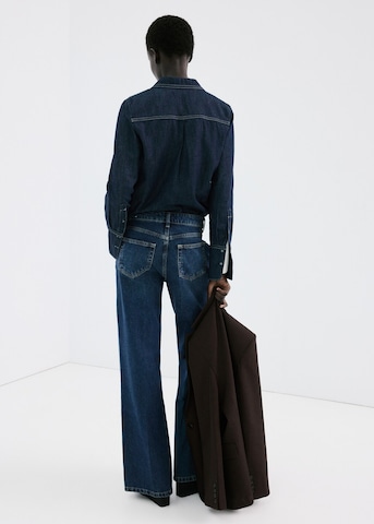 MANGO Wide leg Jeans 'Mae' in Blue