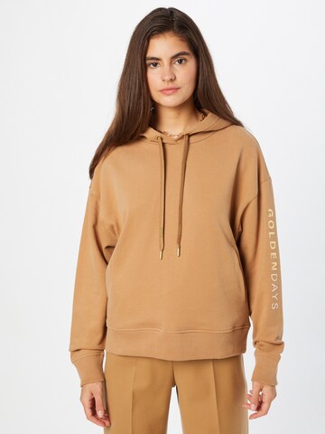 BOSS Orange Sweatshirt 'Eustice' in Beige: front