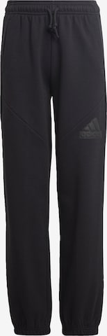 ADIDAS SPORTSWEAR Tapered Sports trousers 'Future Icons' in Black: front
