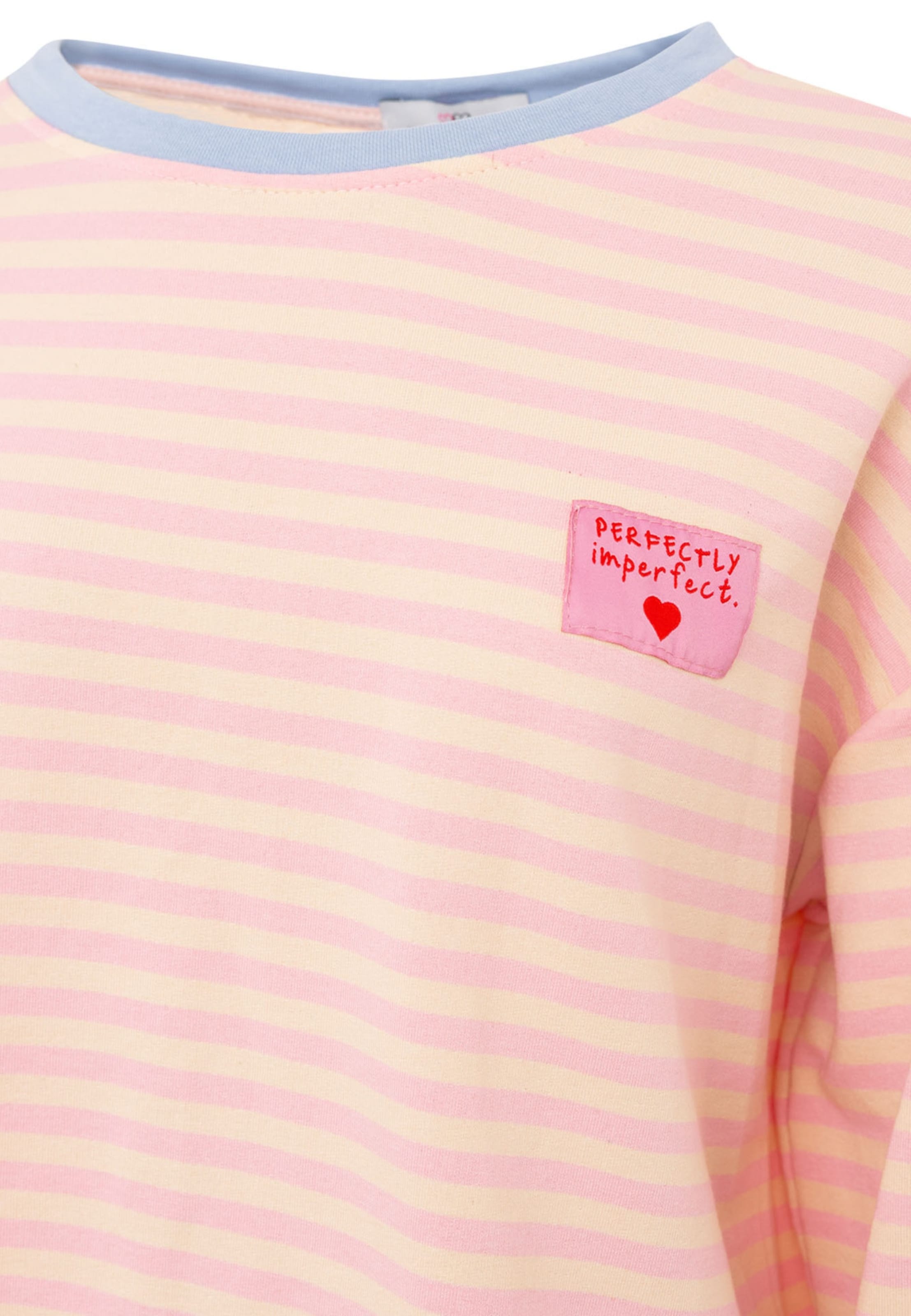 Sweat-shirt Zwillingsherz en rose
