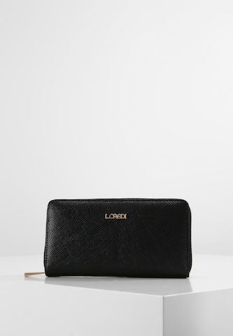 L.CREDI Wallet 'Ebba' in Black: front