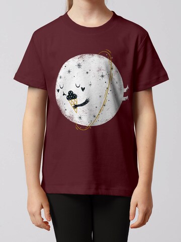 watabout.kids Shirt ' Planet mit Eis ' in Red