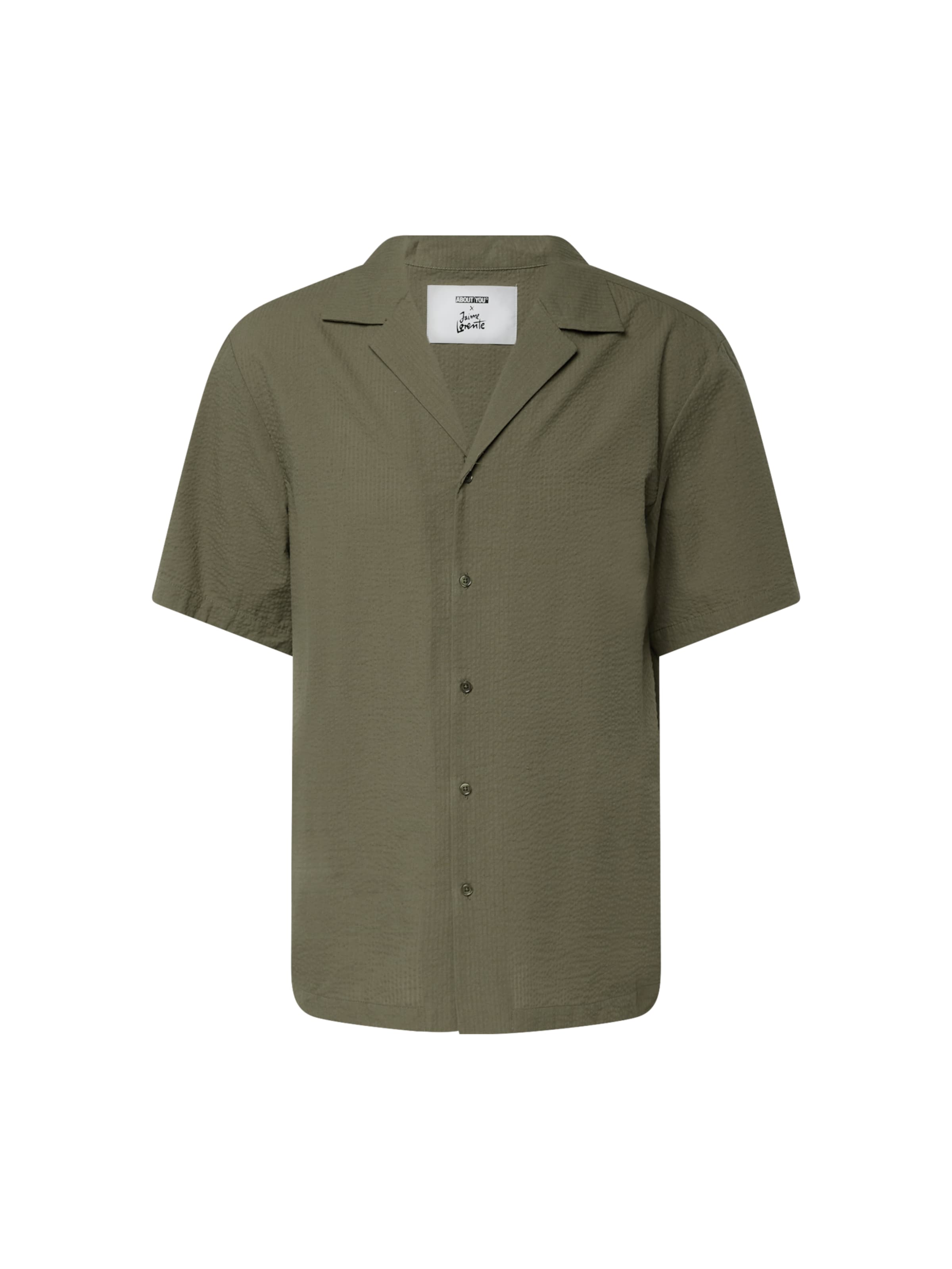 ABOUT YOU x Jaime Lorente Regular fit Риза &#x27;Nico&#x27; в зелено: отпред