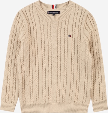 TOMMY HILFIGER Pulóver - bézs: elől