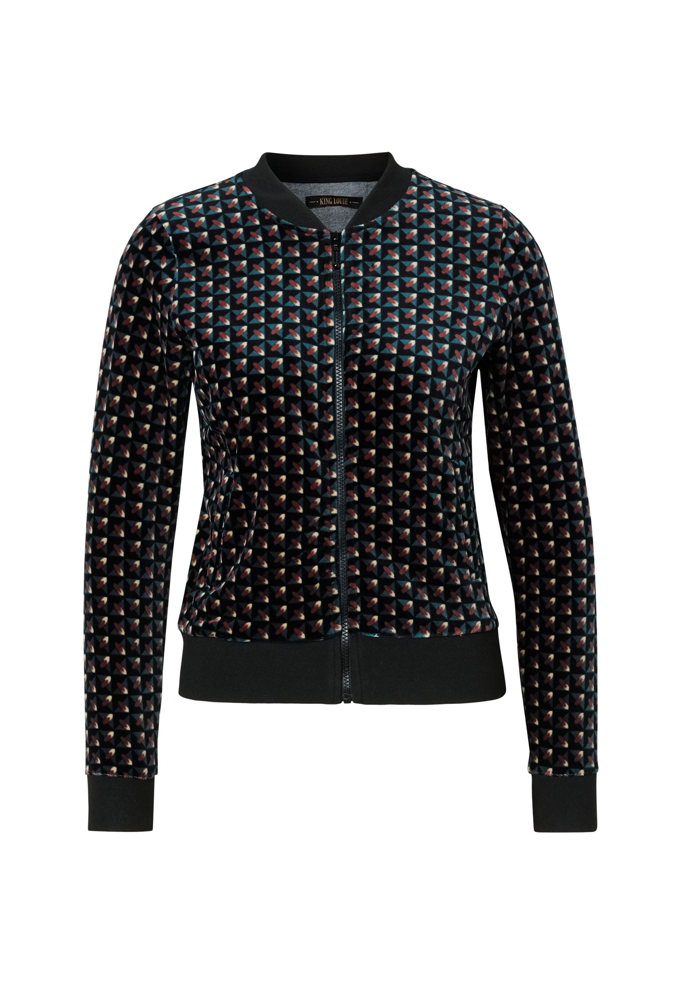 King Louie - Chaqueta de entretiempo 'Bessie' en negro: frente