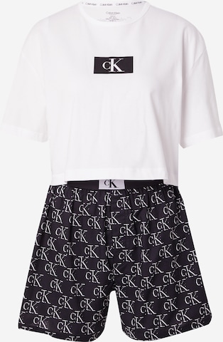 Calvin Klein Underwear Regular Kort pyjamas i svart: framsida