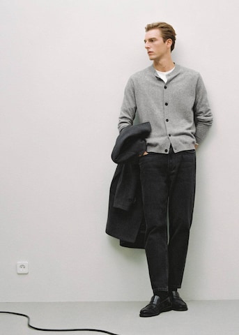 MANGO MAN Tapered Jeans 'Lori' in Black