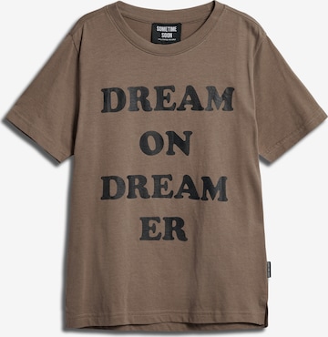 SOMETIME SOON T-Shirt in Braun: Vorderseite