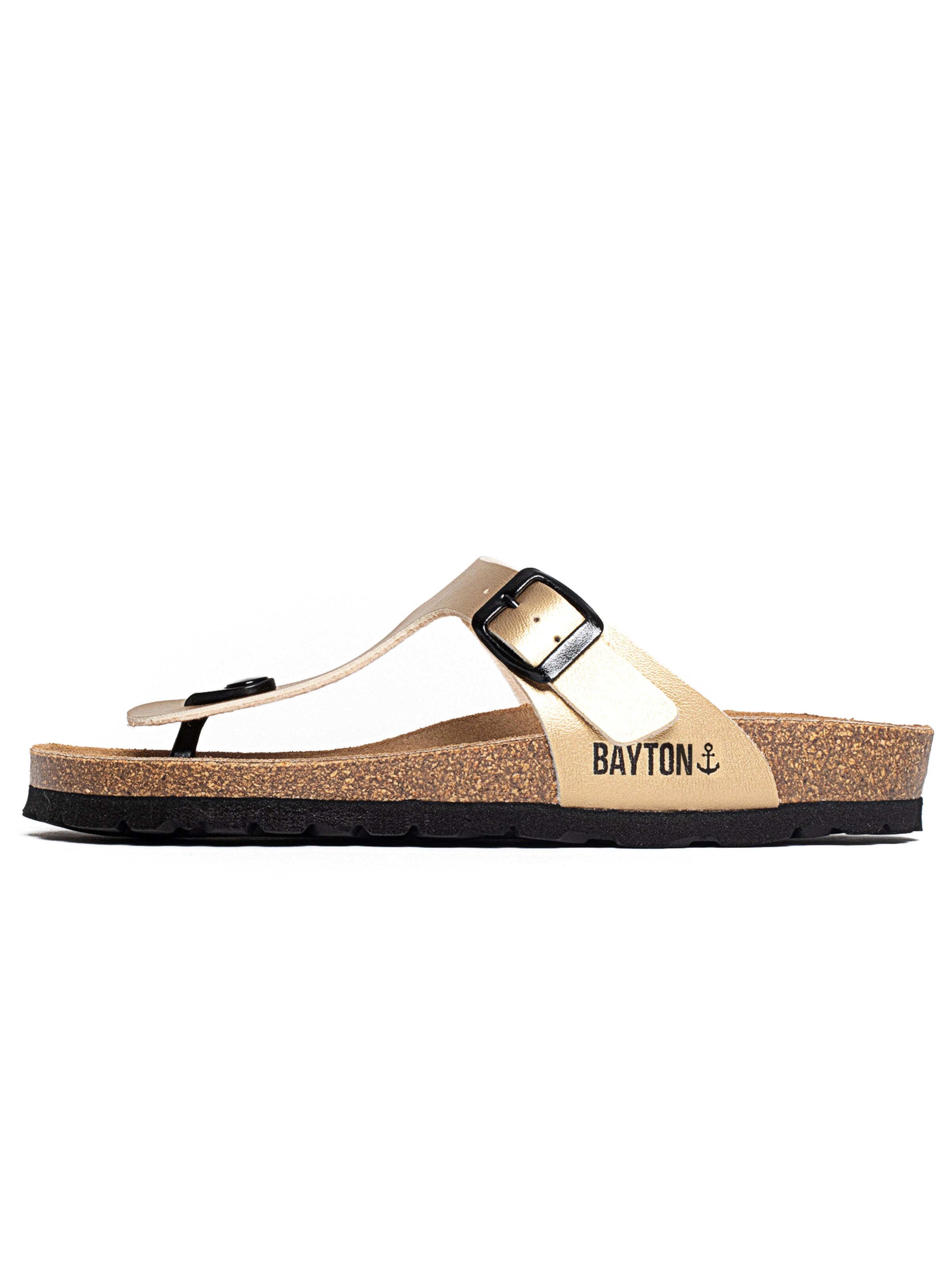 Bayton T-bar sandals 'Mercure' in Gold: front