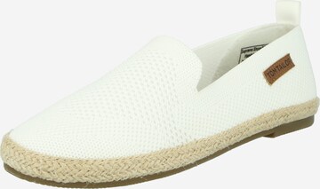 Espadrilles TOM TAILOR en blanc : devant