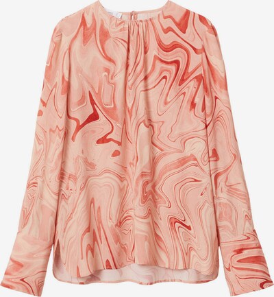 MANGO Blouse 'Janeiro' in Beige / Dusky pink / Red, Item view
