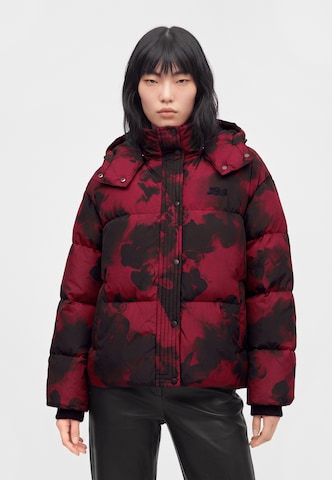 Giacca invernale 'ESSENTIAL' di Karl Lagerfeld in lilla: frontale