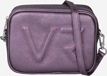 Borsa a tracolla 'Borsa a Tracolla Donna Pelle Laminata con Zip' di Virginia Rhinè in lilla: frontale