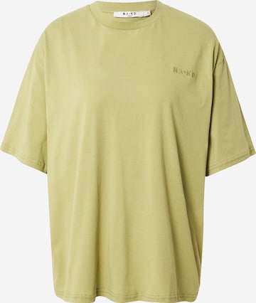 T-shirt oversize NA-KD en vert : devant
