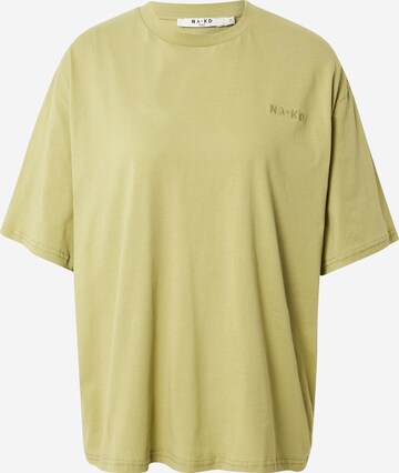NA-KD Oversize póló - zöld: elől