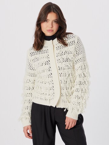 Twinset Knit Cardigan 'GIACCHINA' in White: front