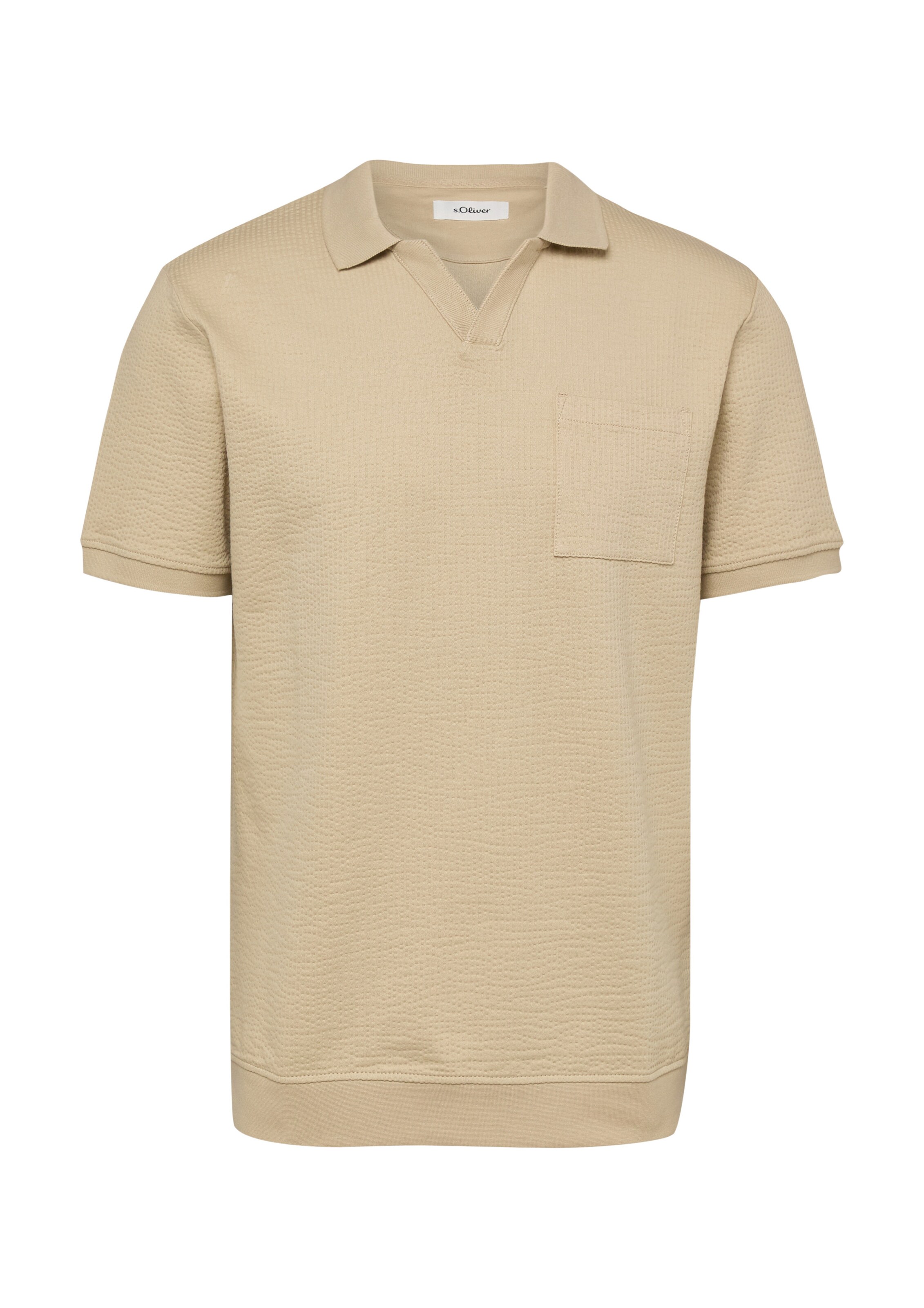 s.Oliver Shirt in Beige: voorkant