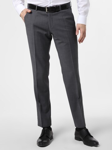 CG CLUB OF GENTS Slim fit Pleated Pants 'Cedric ' in Grey: front