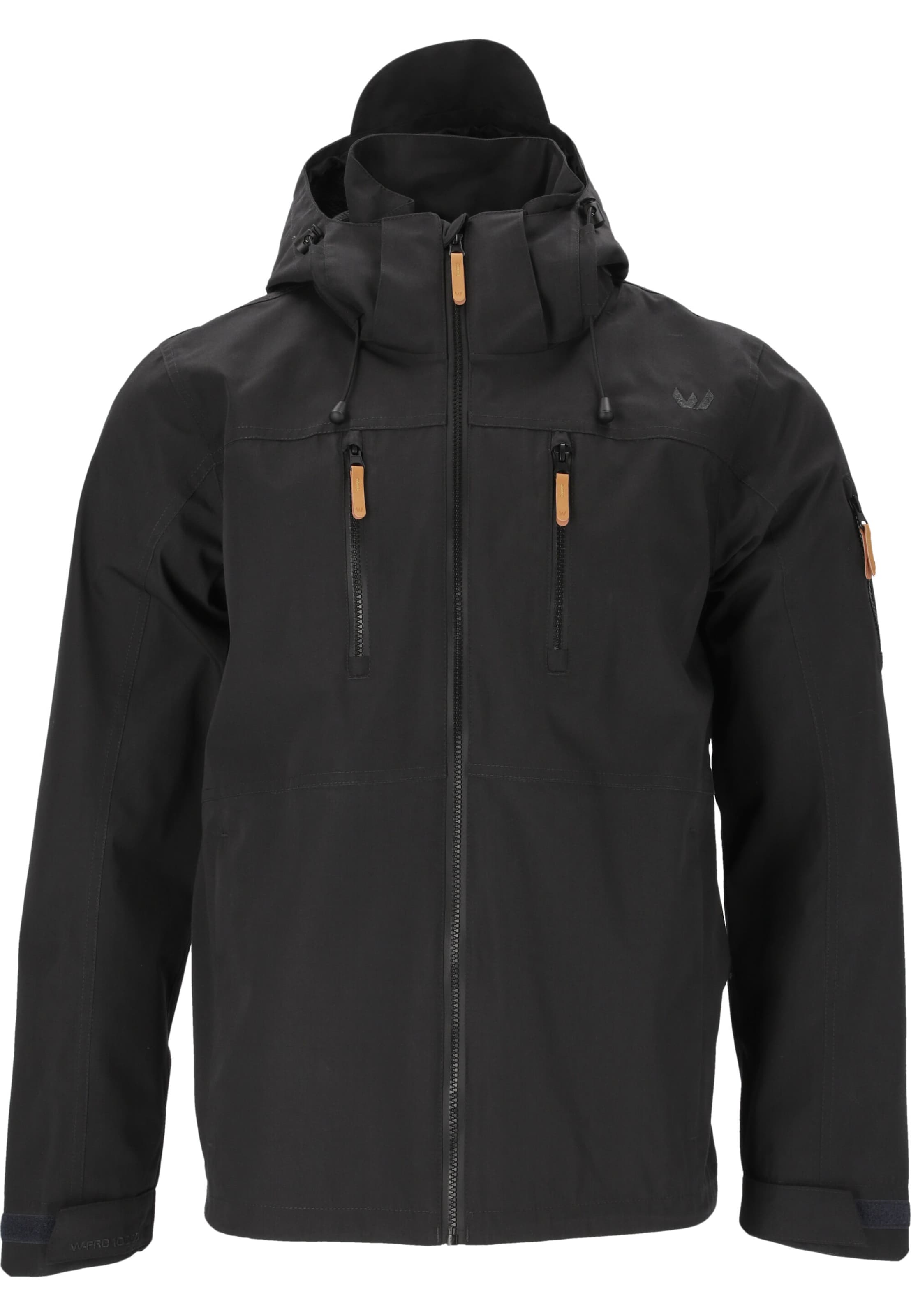 Whistler Outdoorjacke 'Downey' in Schwarz: Vorderseite