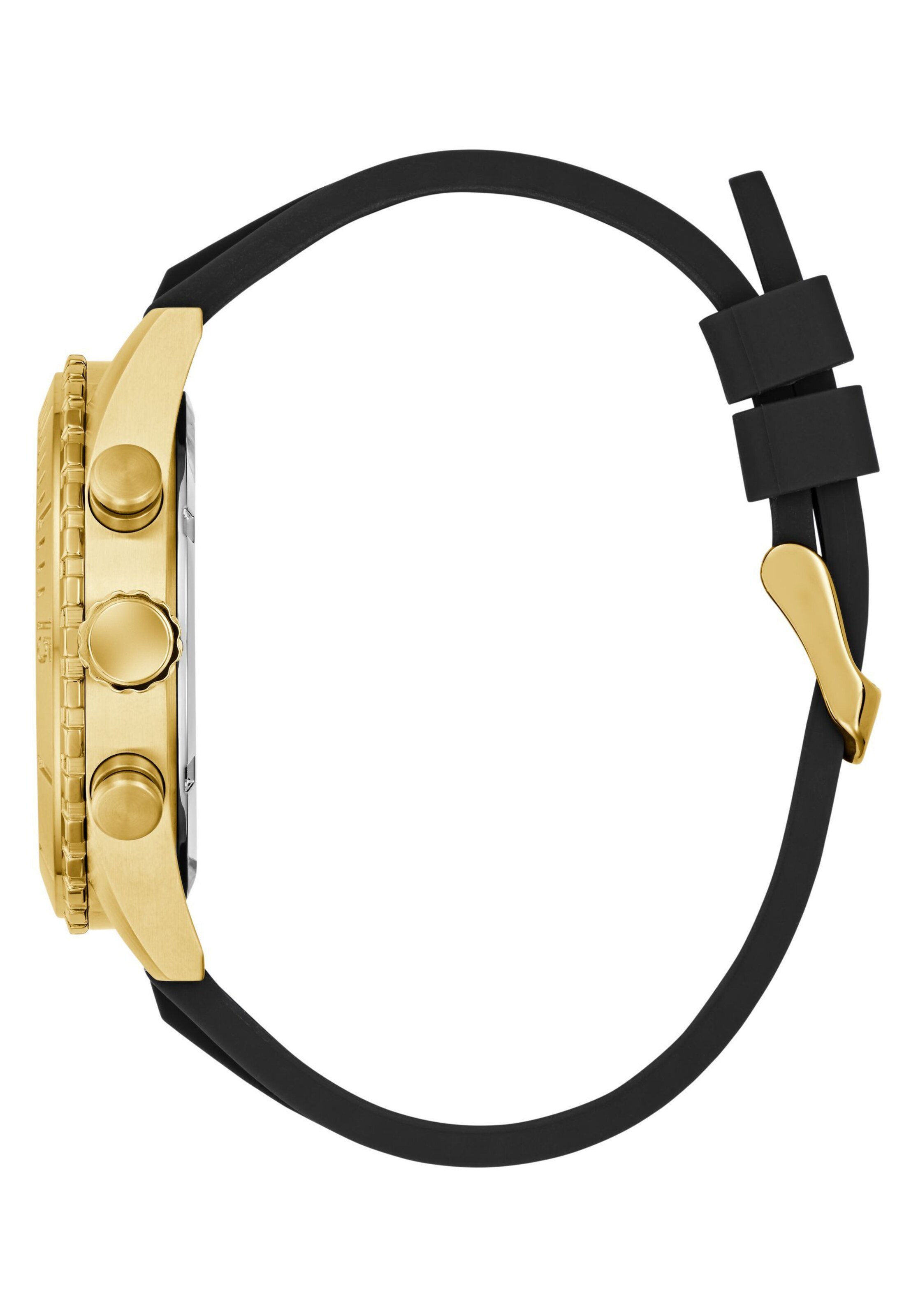 GUESS Analoog horloge 'Defender' in Zwart