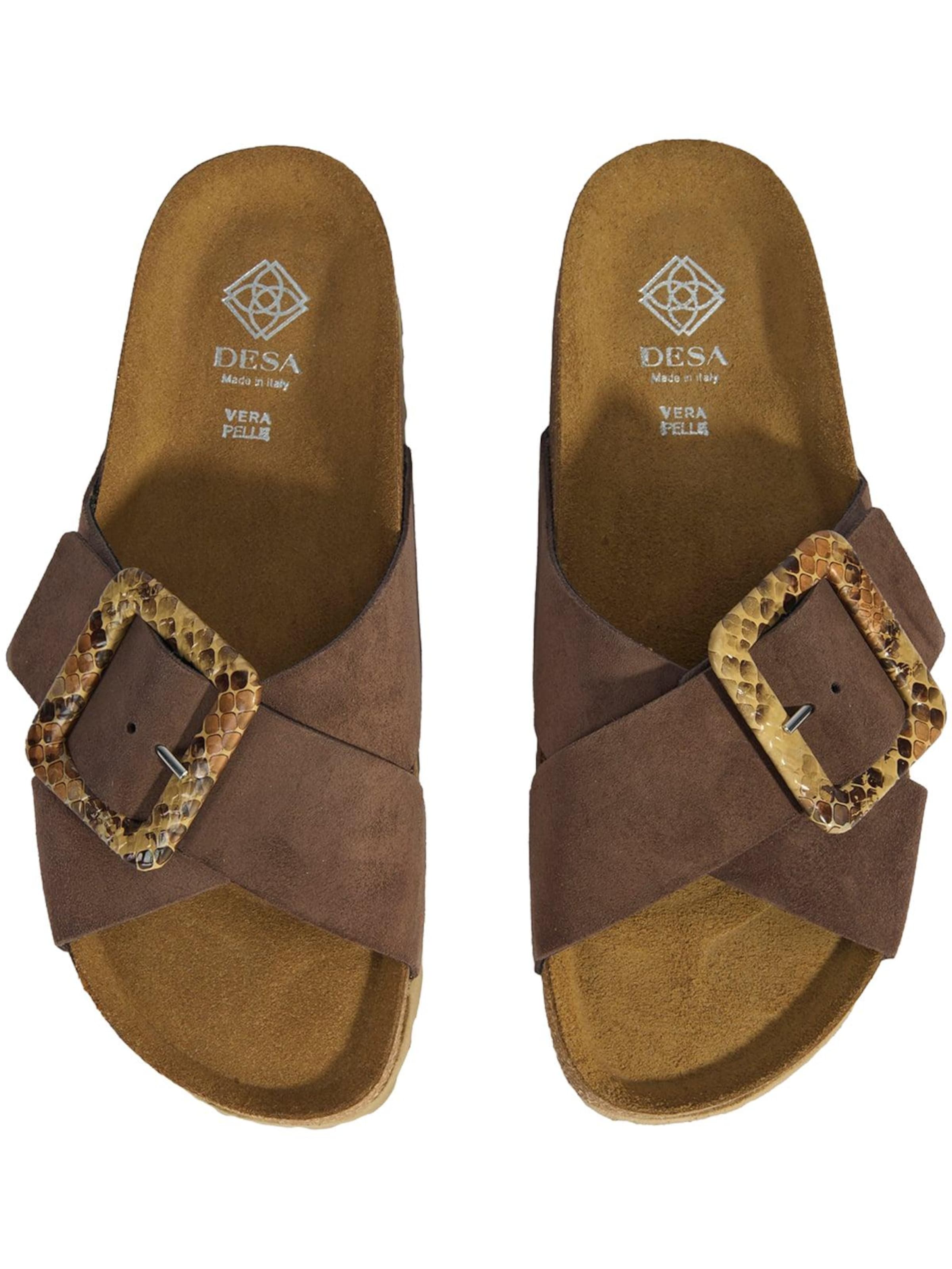 Desa - Zapatillas de casa 'Hausschuhe' en marrón