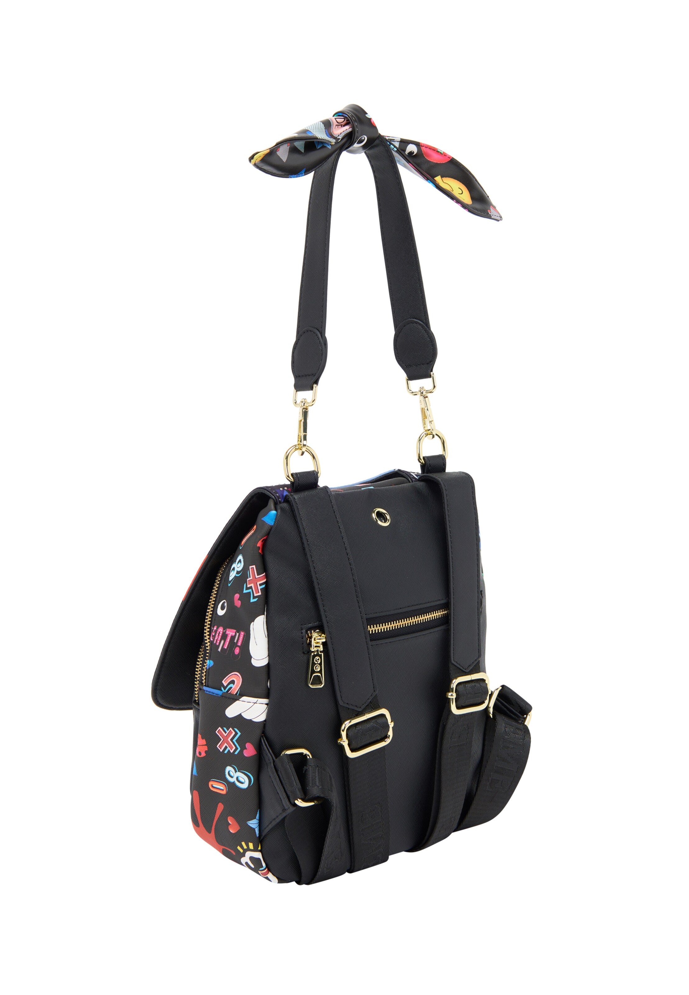 MYMO Batoh 'Pop Eyetheme' - Čierna