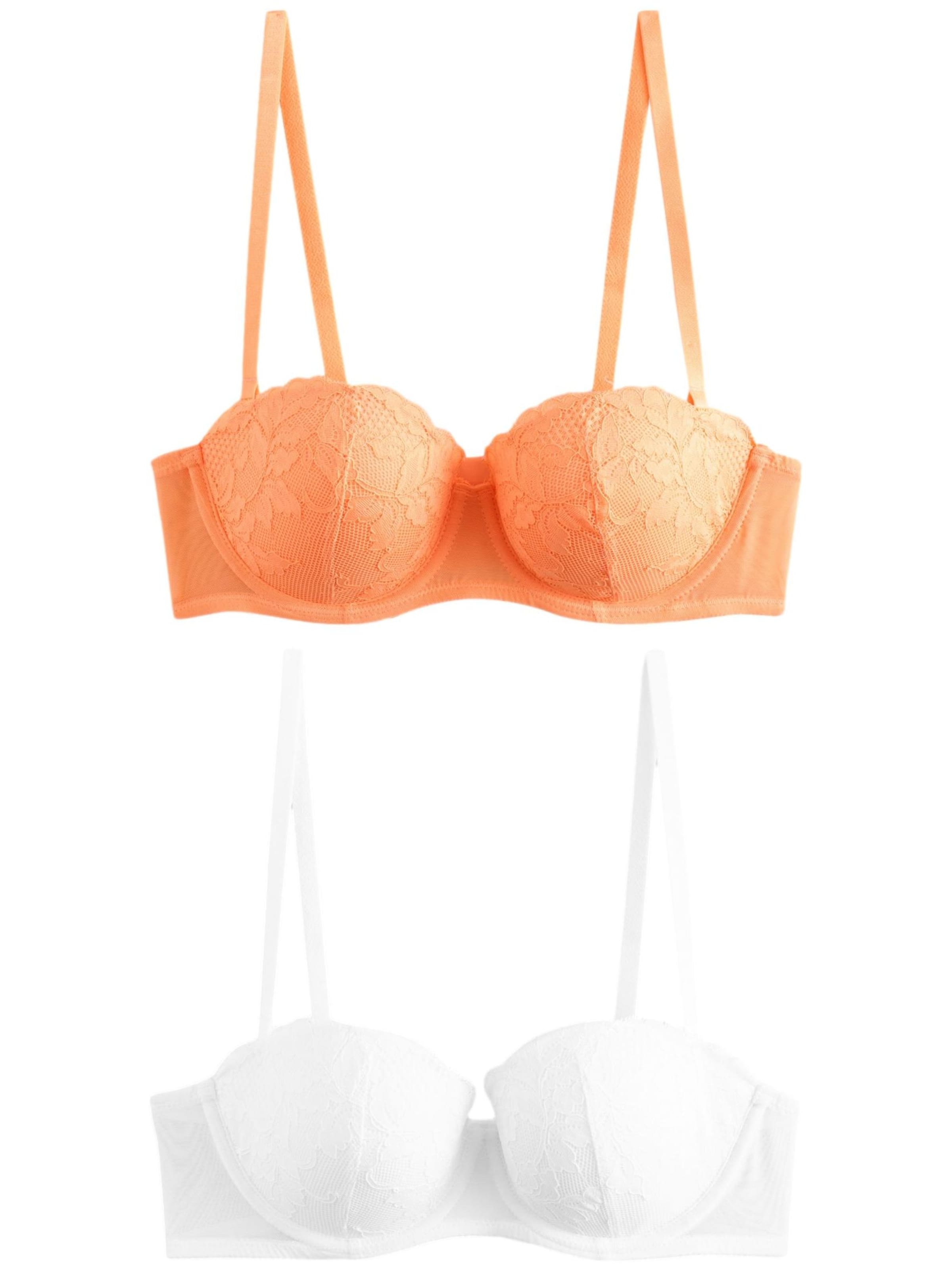 Next Балконет Бюстгальтер в Оранжевый: спереди
