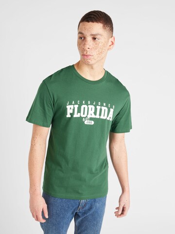 JACK & JONES T-shirt 'CORY' i grön: framsida