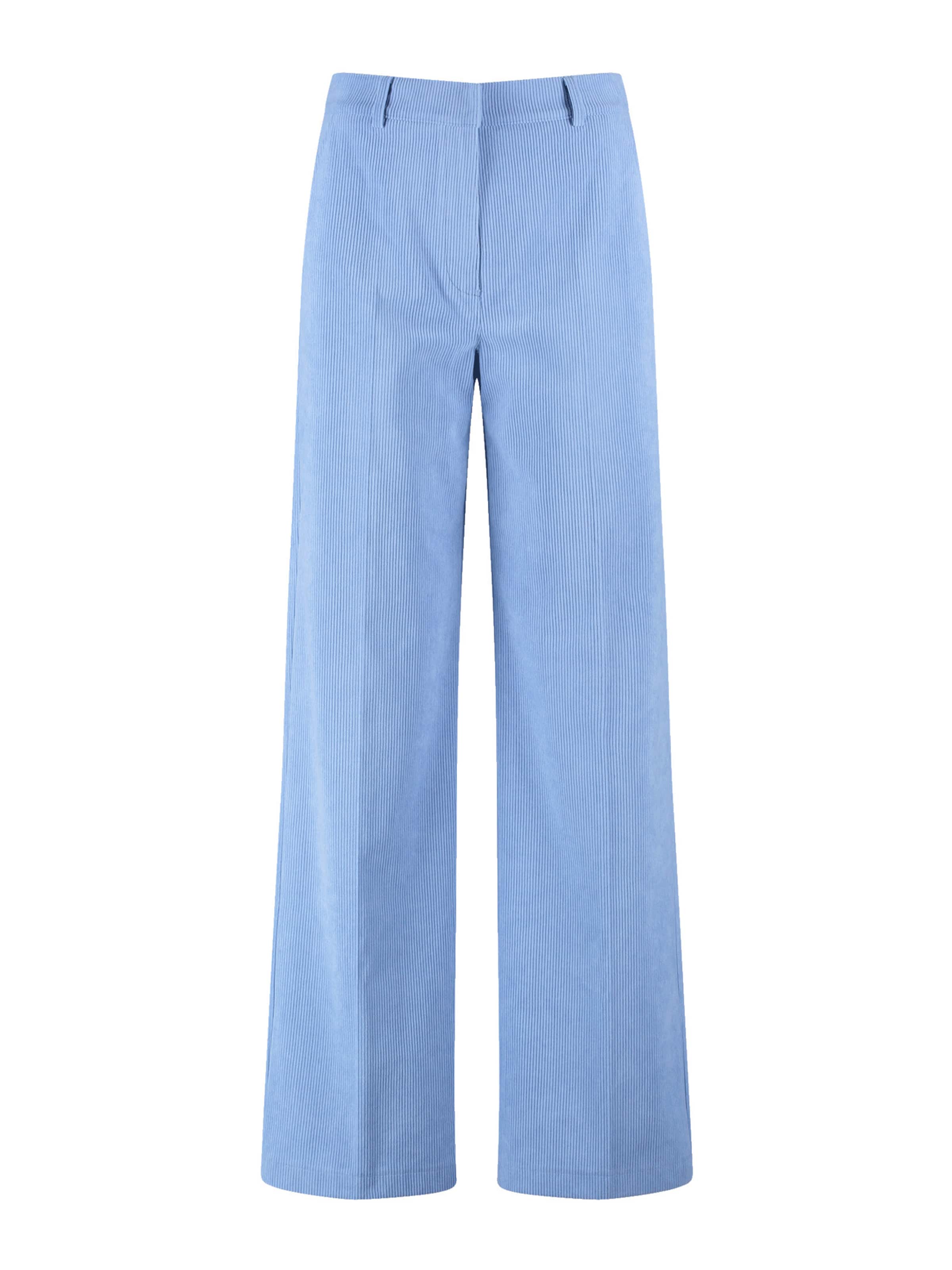 TAIFUN Loosefit Παντελόνι με τσάκιση σε μπλε: μπροστά