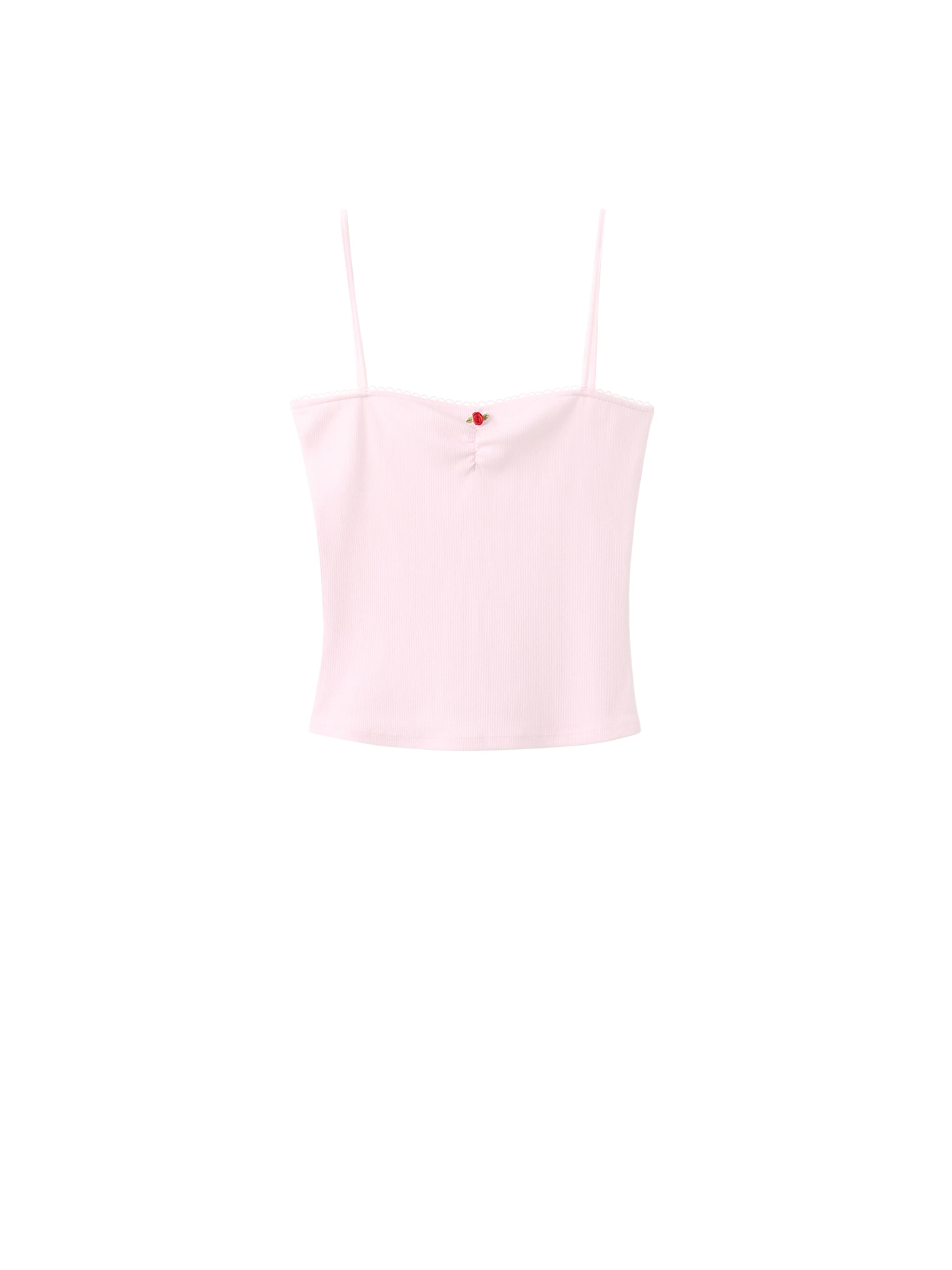 olíva / rózsaszín / kárminvörös MANGO Top 'ROSE' - XXS, Termék nézet