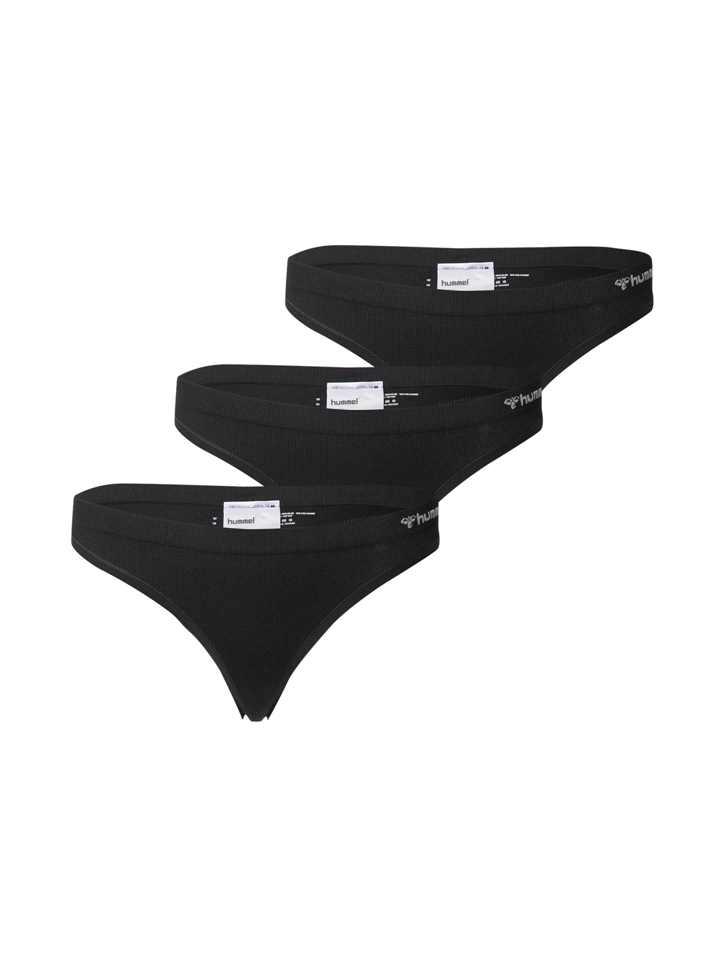 Hummel Thong 'Juno' in Black: front