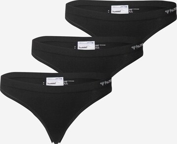 Hummel Thong 'Juno' in Black: front