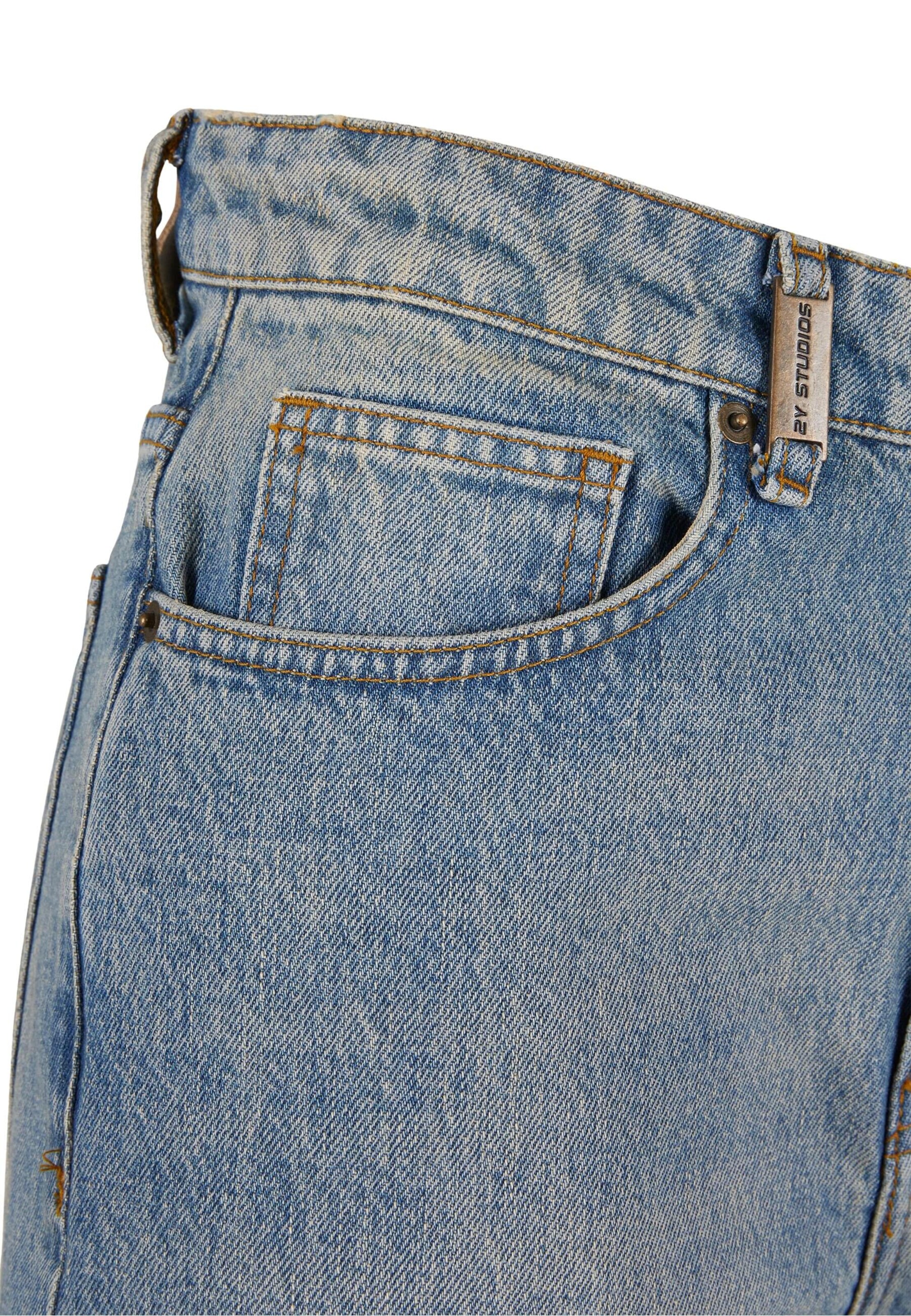 Wide leg Jeans 'Vulna Open' de la 2Y Studios pe albastru