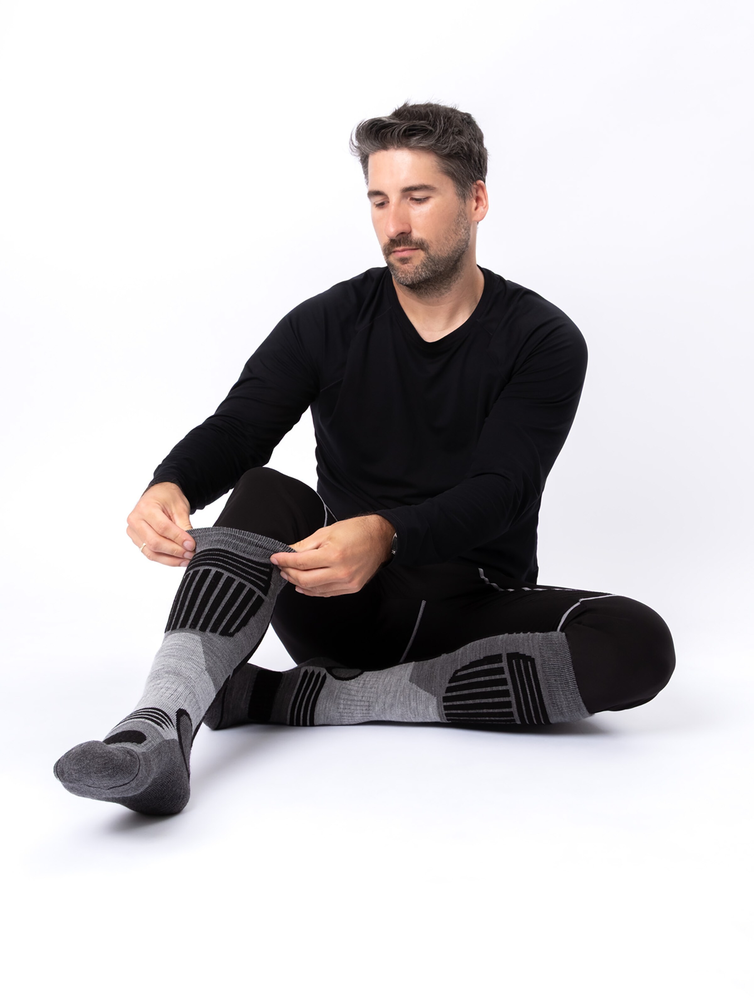 Occulto - Calcetines deportivos 'Ski Felix' en gris