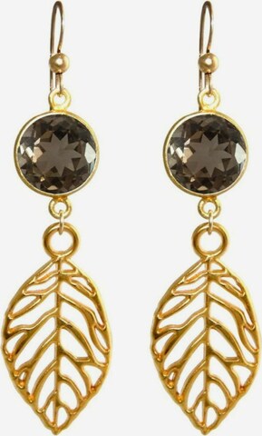 Gemshine Earrings in Gold: front