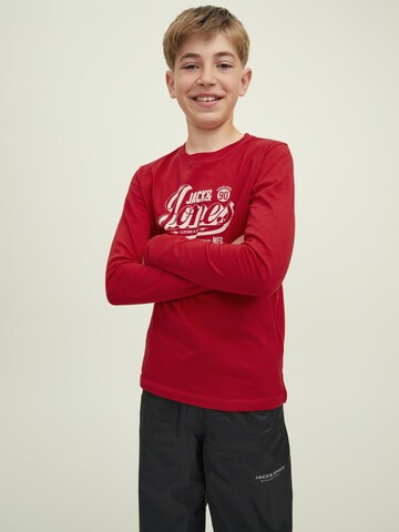 Jack & Jones Junior Póló - piros: elől