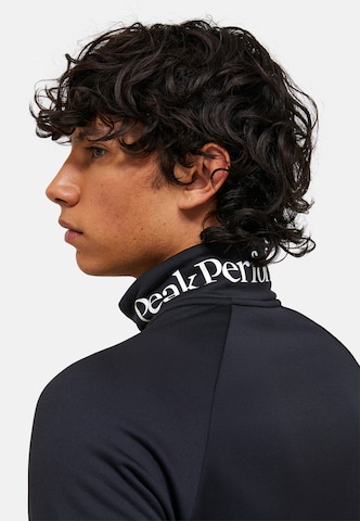 PEAK PERFORMANCE Fleece jas in Zwart