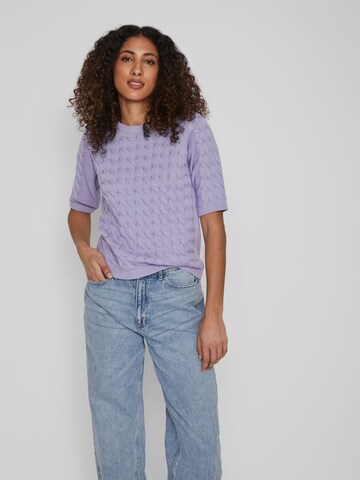 VILA Sweater 'Chao' in Purple: front