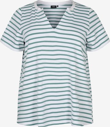 T-shirt 'EDORIT' Zizzi en vert : devant