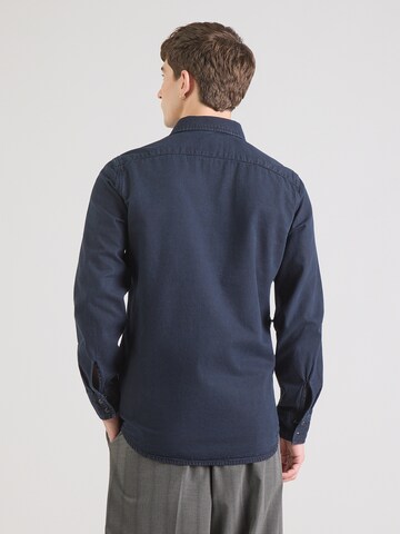 Coupe regular Chemise UNITED COLORS OF BENETTON en bleu