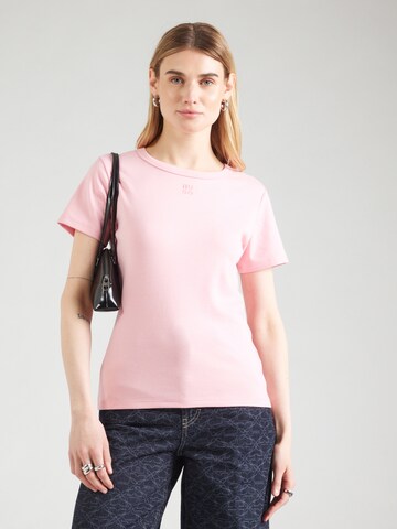 HUGO T-Shirt 'Deloris' in Pink: Vorderseite