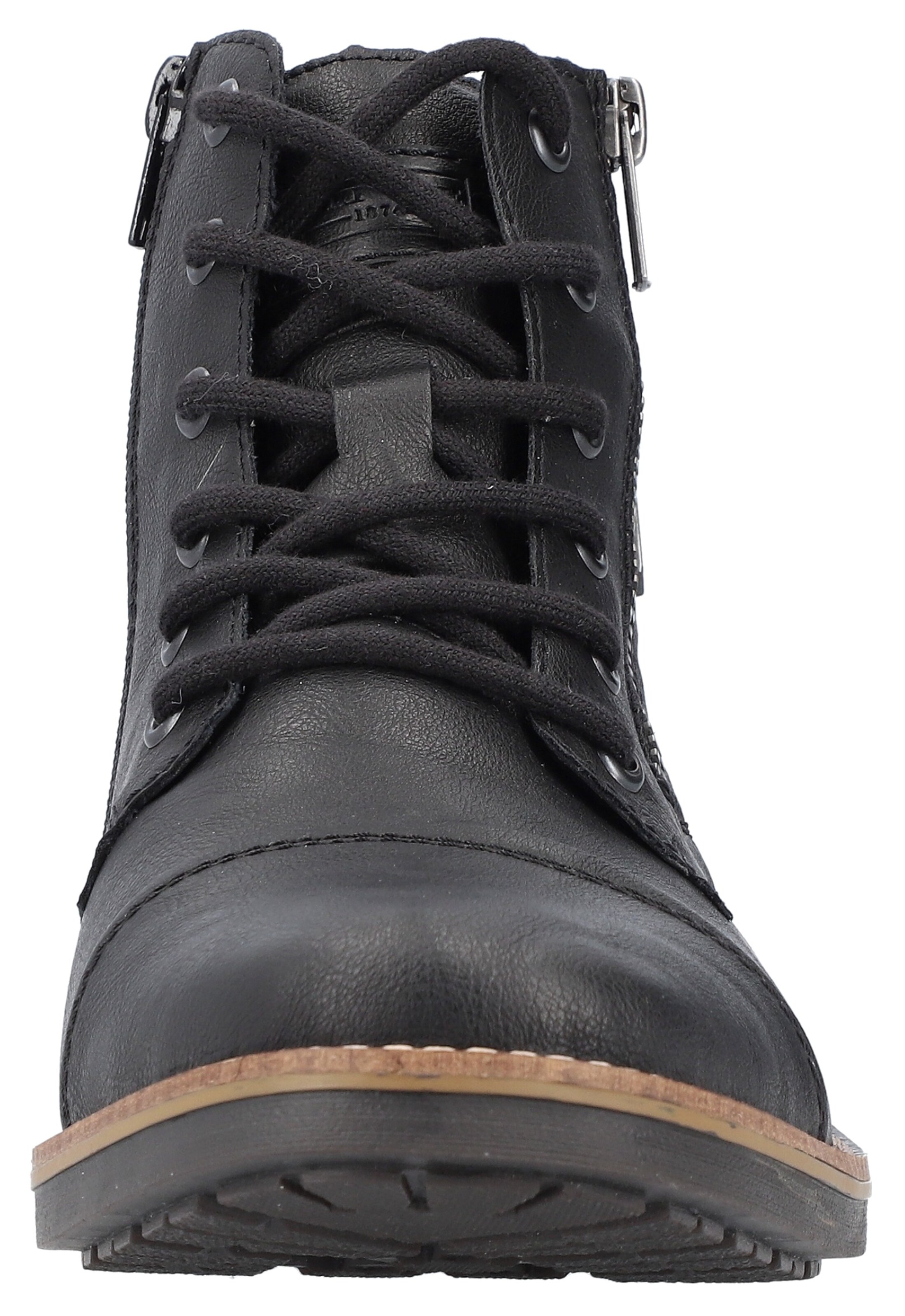 Rieker Lace-Up Boots in Black