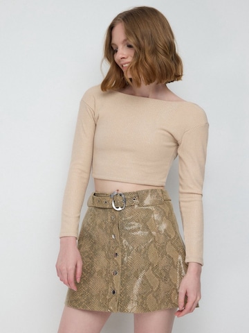 No Matter What Shirt in Beige