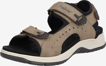 Rieker Hiking Sandals ' 26951 ' in Brown: front