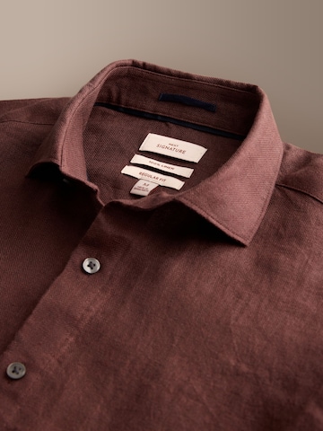 Coupe regular Chemise Next en marron