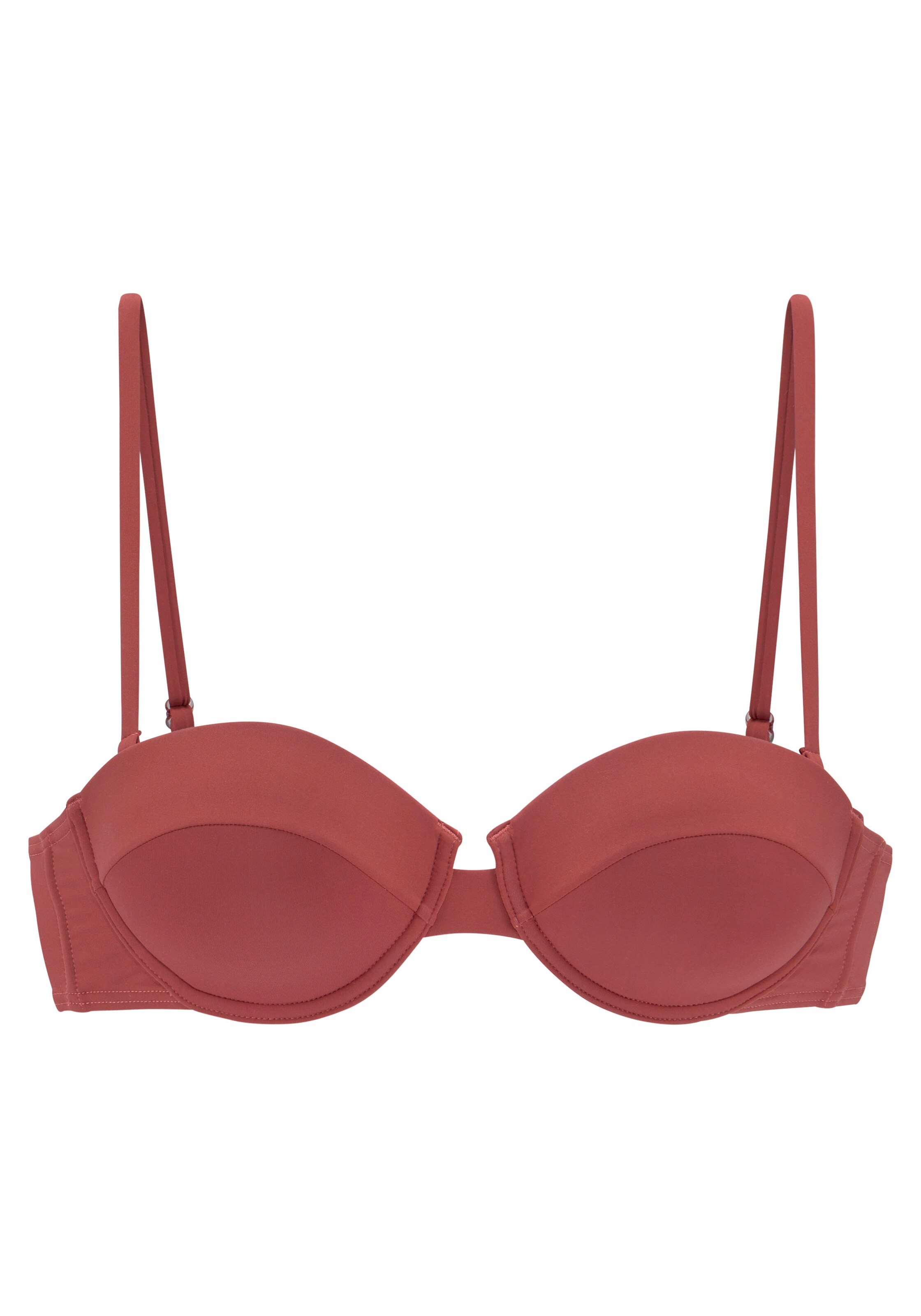 LASCANA Balconette Bikinitop in Rot: Vorderseite