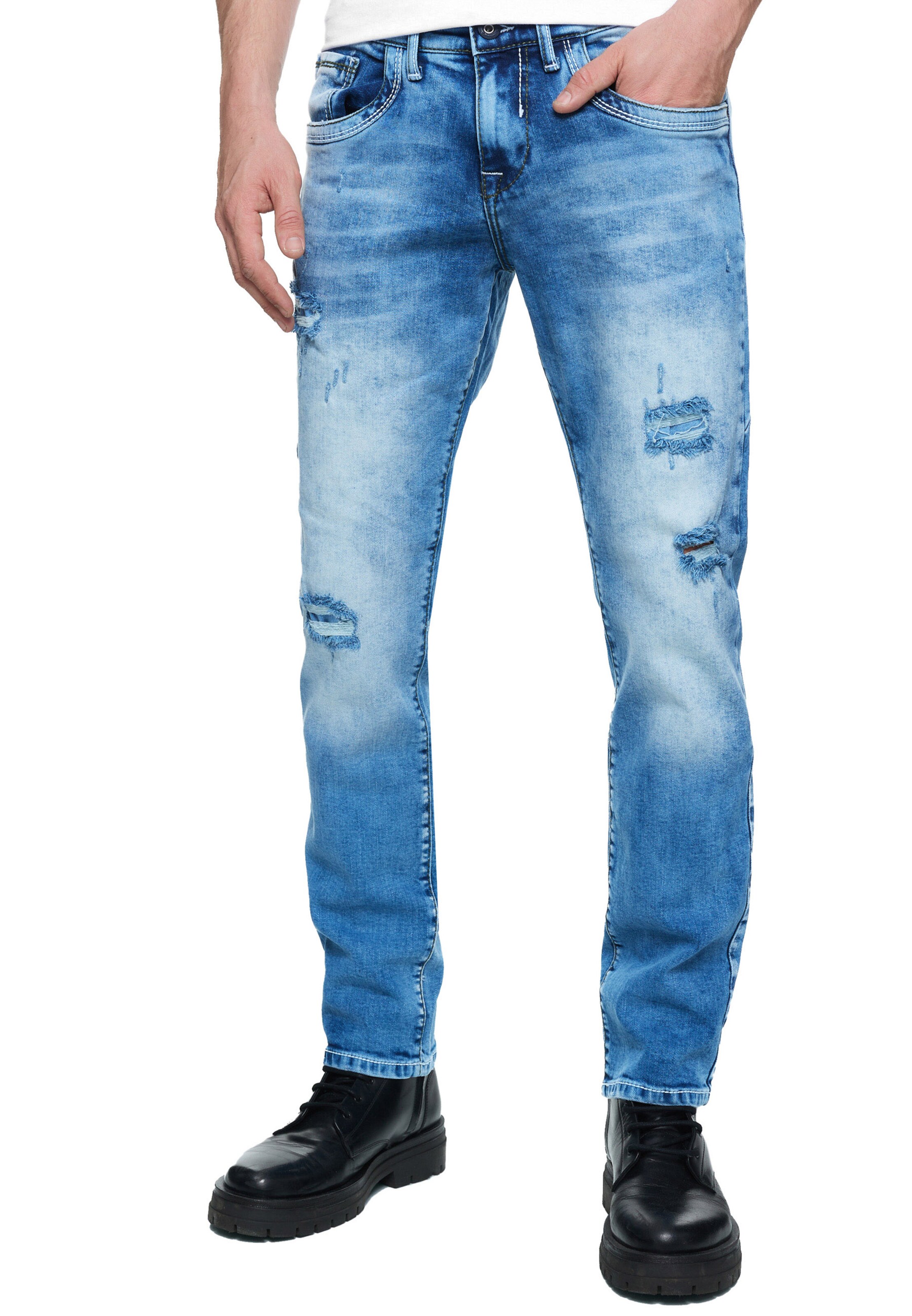 Rusty Neal Regular Jeanshose 'ODAR' in Blau: Vorderseite