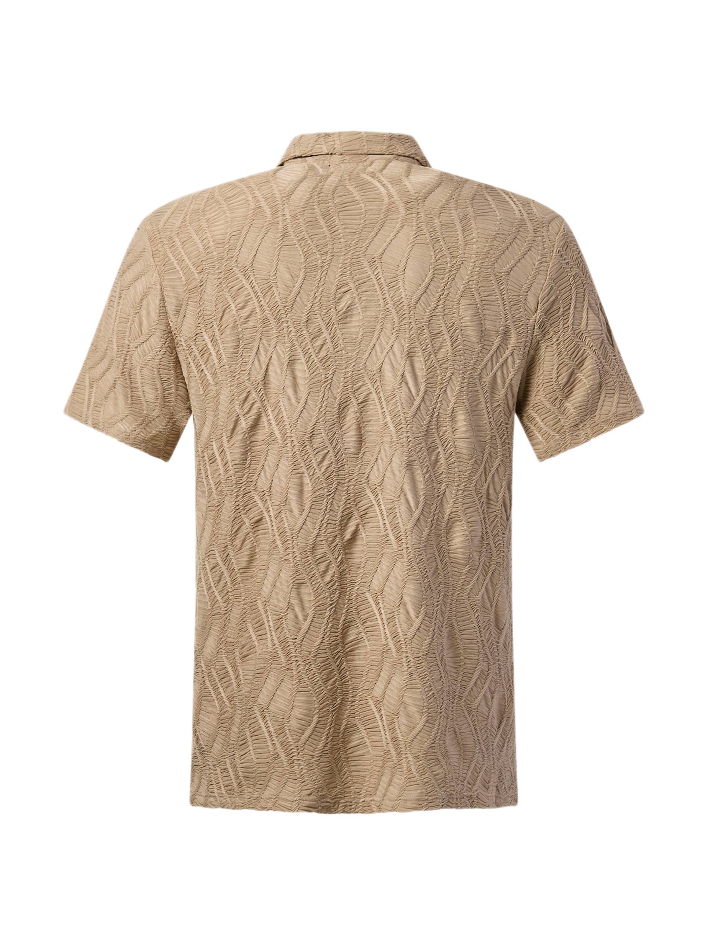 Denim Factory Button Up Shirt 'Resort' in Beige: front
