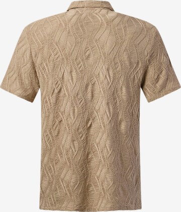 Denim Factory Button Up Shirt 'Resort' in Beige: front