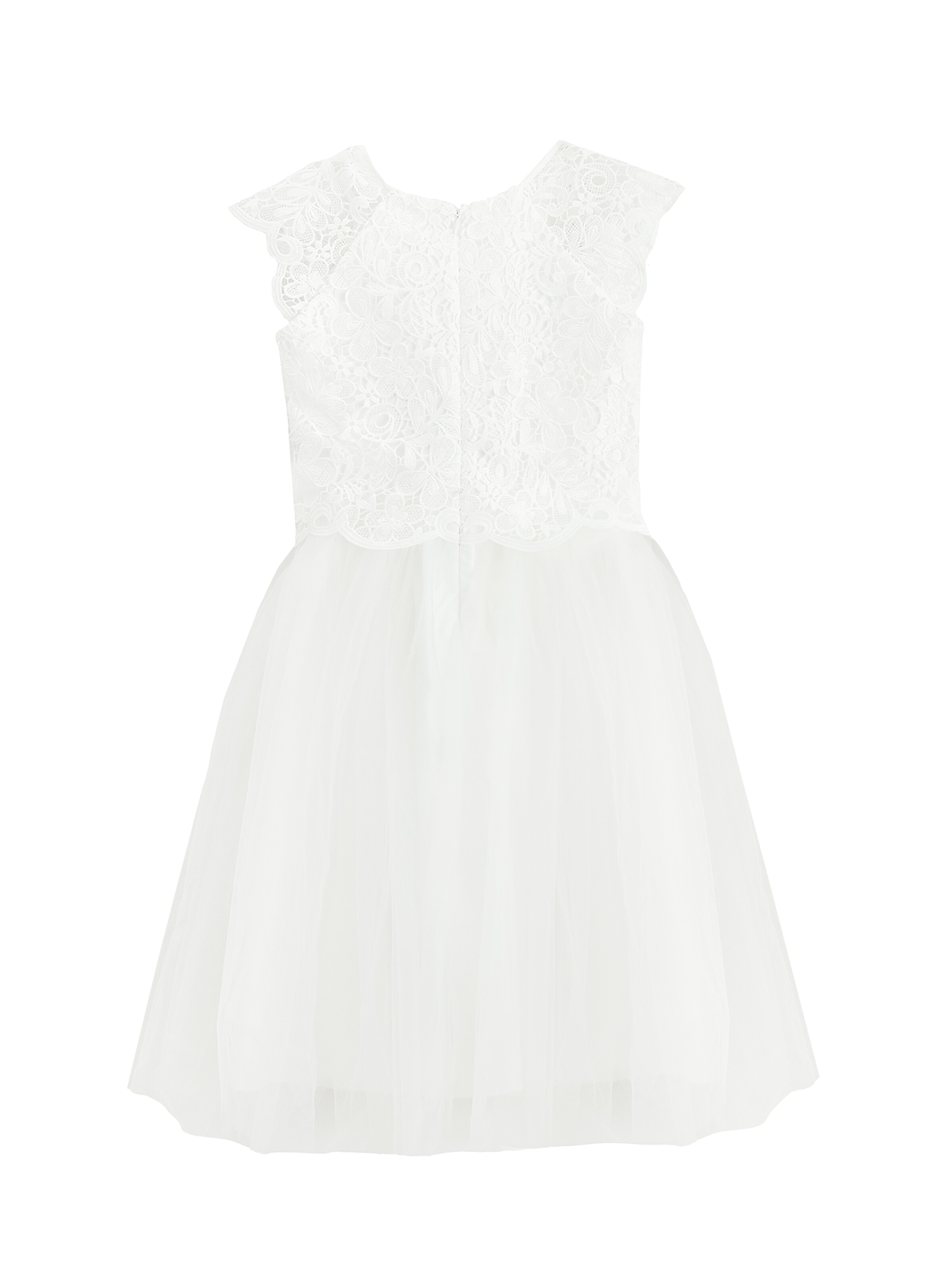 Cool Club Kleid in Weiß: Rückseite